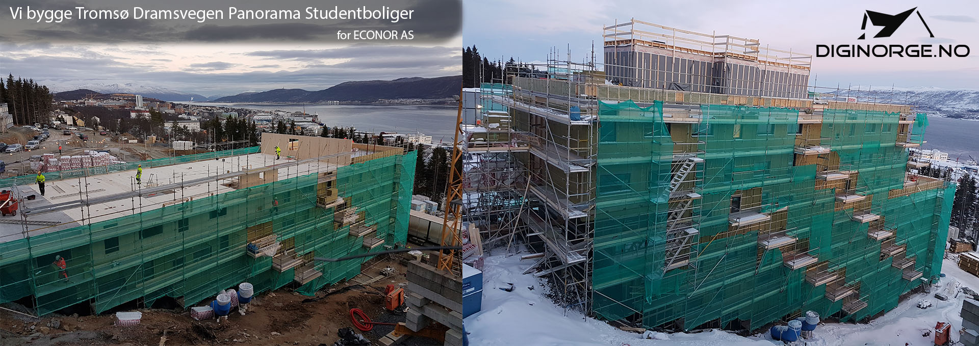 Vi bygge Dramsvegen Panorama Studentboliger i Tromsø (for ECONOR AS)